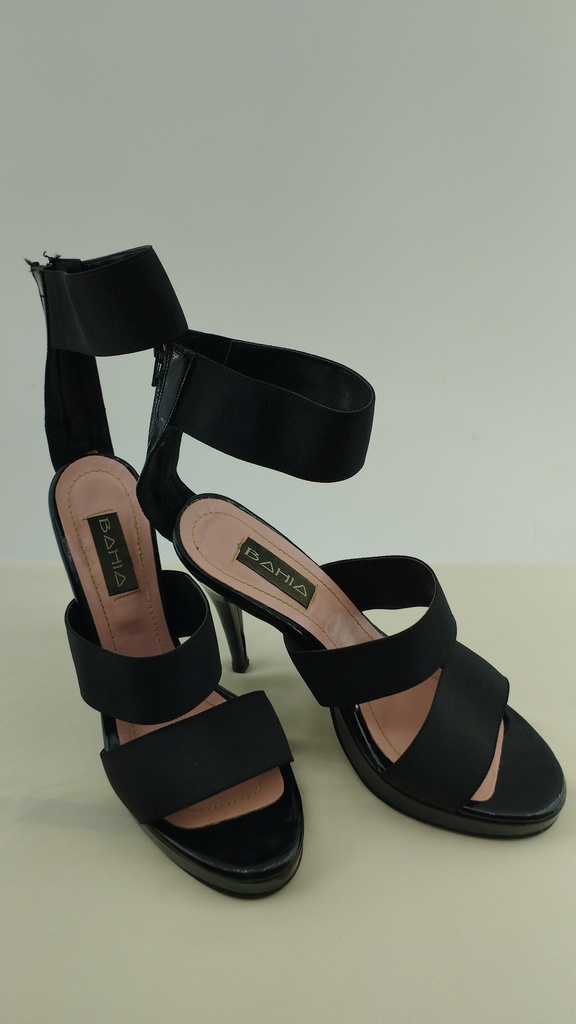 Sandalias taco aguja negras BAHIA T:39
