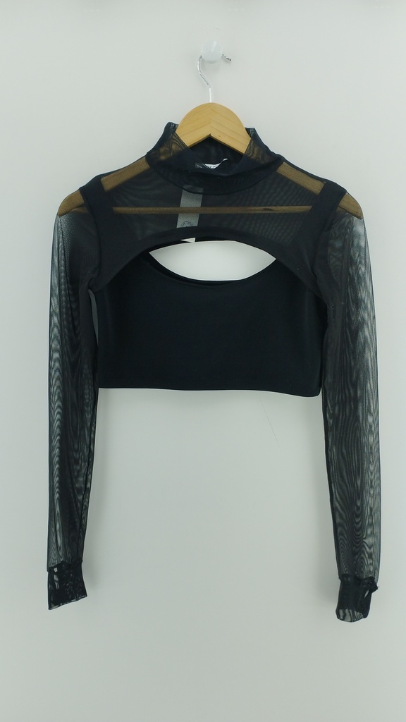 Top negro y transparencia CLOTER T: 2