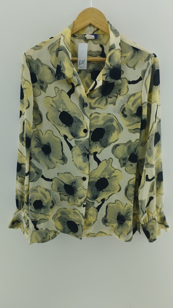 Camisa blanca y crema floreada RESOURCE T:L