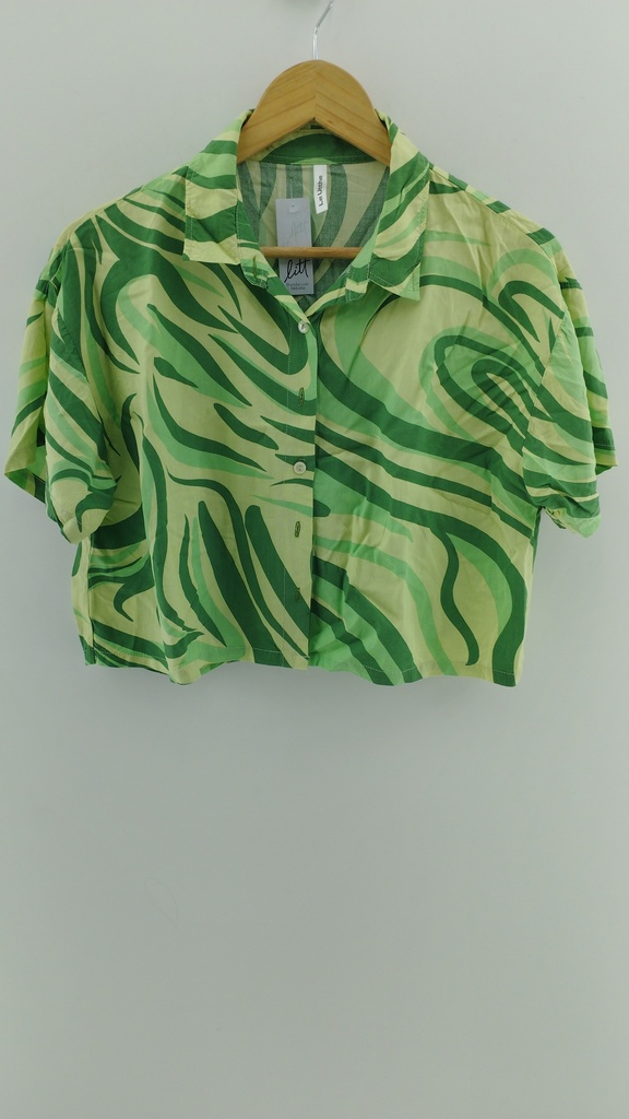 Camisa verde monocromático ondas LE UTTHE T:2