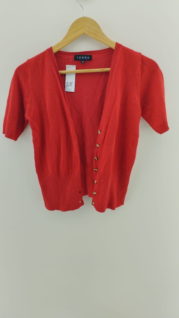 Cardigan abierto fino rojo TESSA T:M