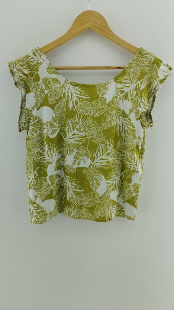 Blusa verde floral T:2