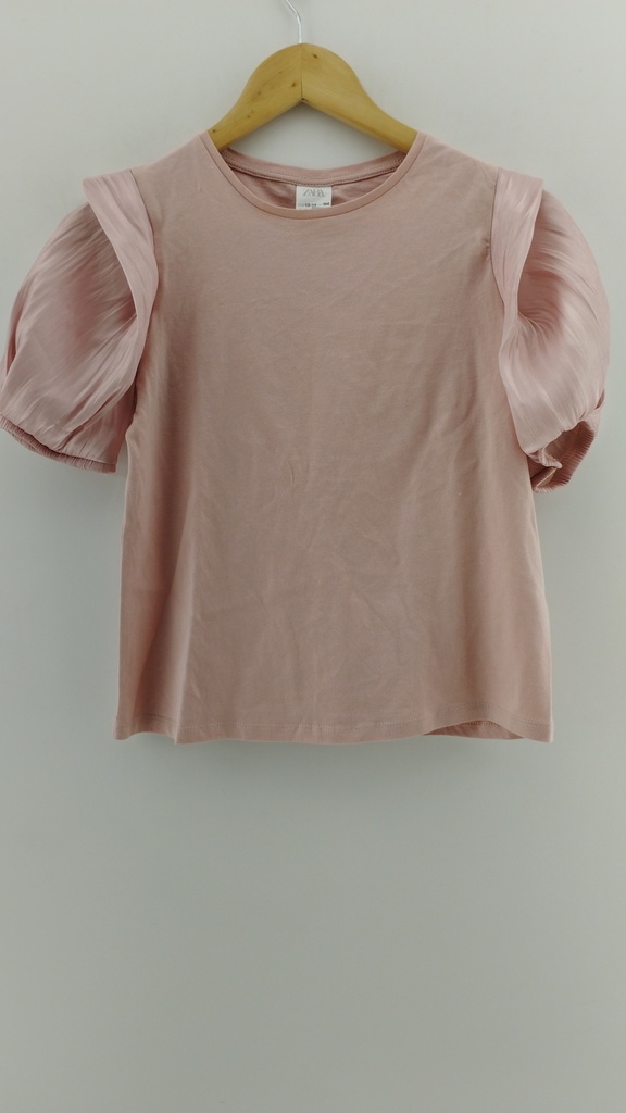 Remera rosada mangas satinadas ZARA T:14