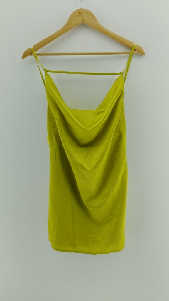 Vestido verde satinado ASOS "public desire" T:14