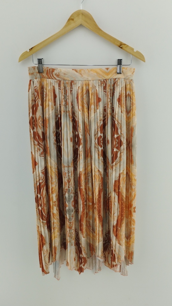 Falda tableada beige marmolado CANNELLA T:M