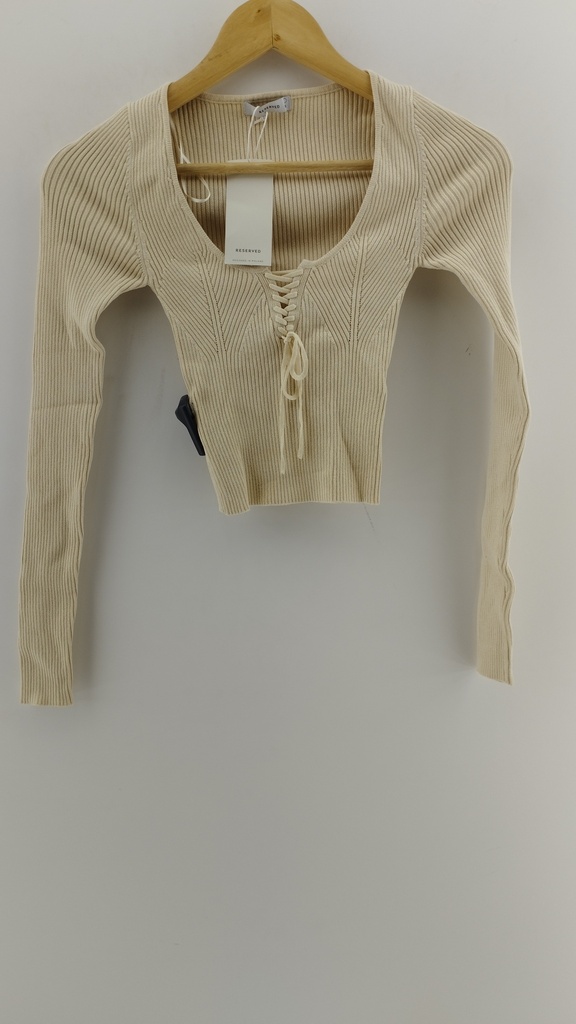 Remera beige RESERVED T:S 