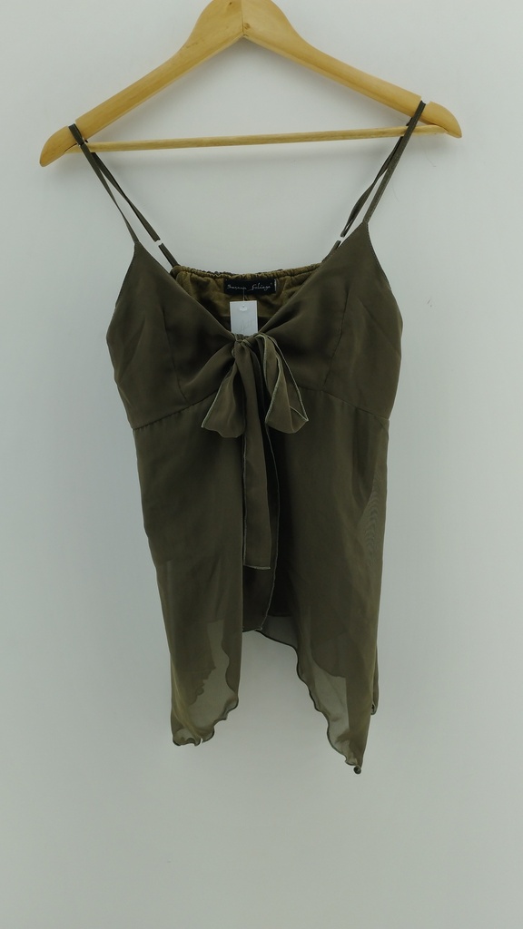 Blusa verde militar moño SUSANA FELIAGA T:M