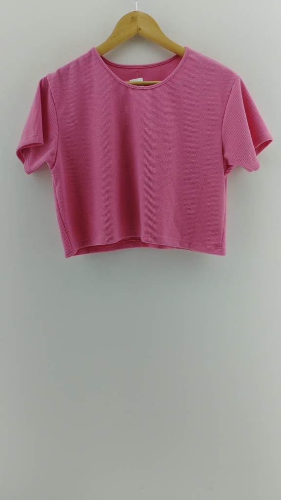 Remera rosada mangas cortas T:M/L 