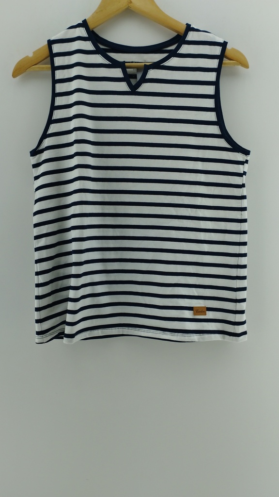 Musculosa blanca rayas horizontales CARDON T:M