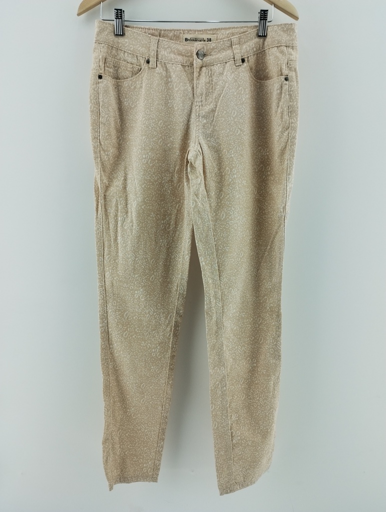 Pantalón beige animal-print B BY BOULEVARD T:38