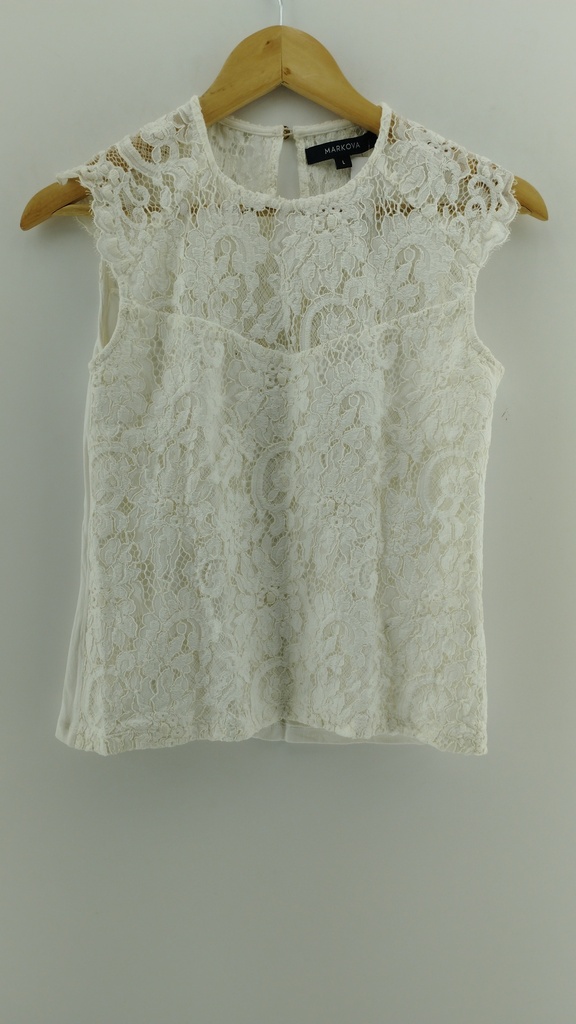 Blusa blanca encaje MARKOVA T:L