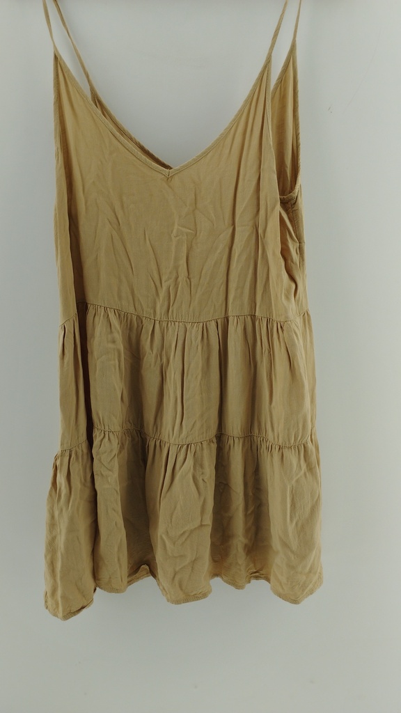 Vestido beige volados T:M