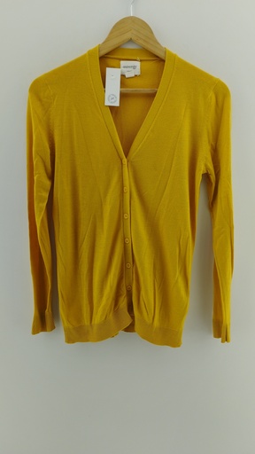 [P04713-6] Cardigan amarillo UNIVERSITY T:S