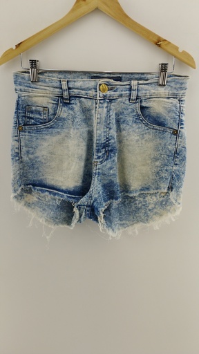 [P04742-5] Short jean bolsillos tachas plateadas DIOSA LUNA T:42