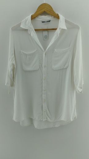 [P04755-10] Camisa blanca mangas 3/4 KNAUER T:1