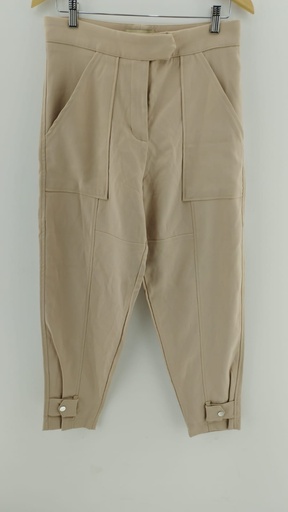 [P04759-2] Pantalón de vestir beige T:38
