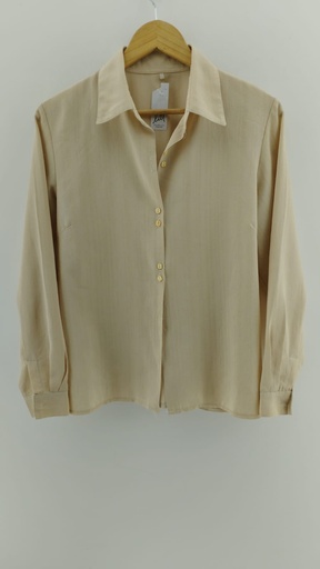 [P04765-10] Camisa beige relieve T:M