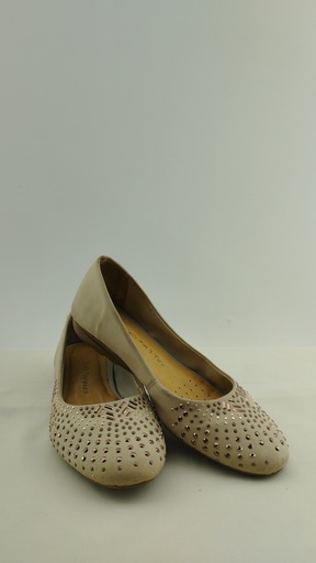 [P04775-1] Chatitas beige apliques dorados HUSH P. T:36