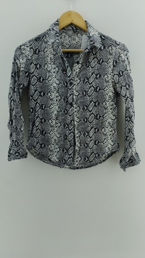 [P04799-13] Camisa animal-print gris T:36