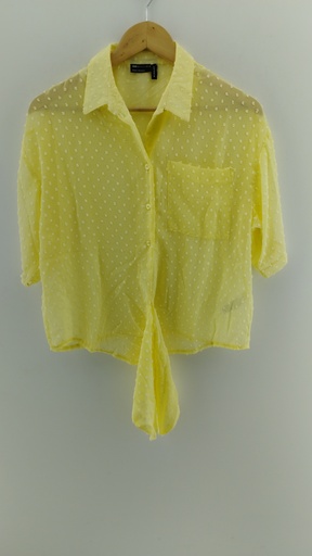 [P04808-14] Camisa amarilla translucida ASOS T:36
