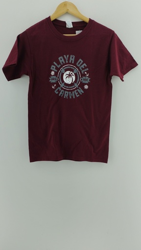 [P04811-2] Remera mangas cortas bordo YAZBEK T:M