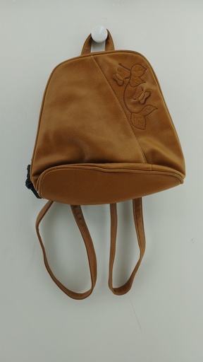 [P04844-7] Mochila cuero marrón PIERRE CARDIN  