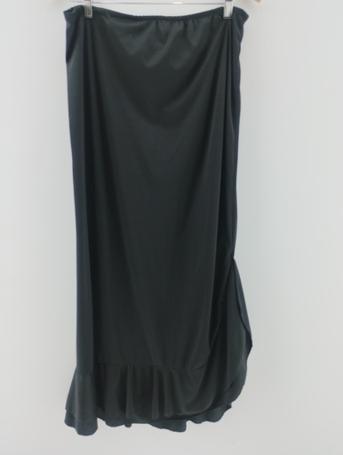 [P04845-3] Falda negra borde vuelo T:42