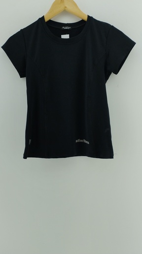 [P04850-1] Remera negra deportiva ACTIVE T:1