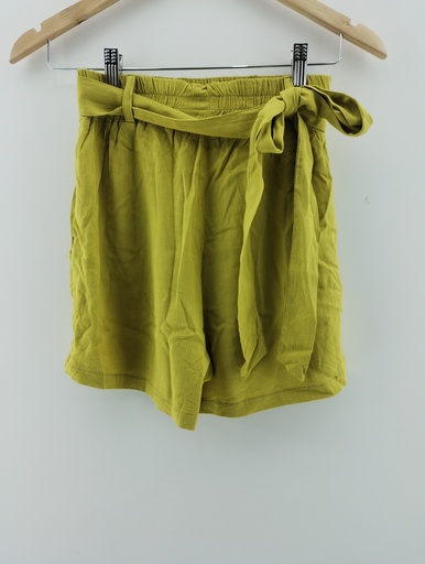 [P04857-4] Short verde limón con cinto T:M