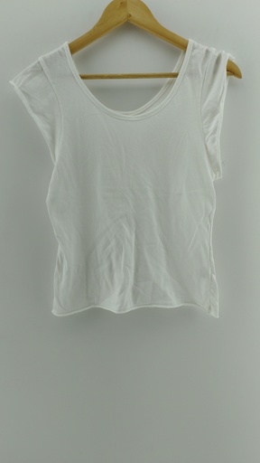 [P04867-3] Remera básica blanca escote redondo T:M