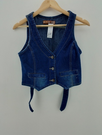 [P04884-3] Chaleco jean N-JEAN T:36
