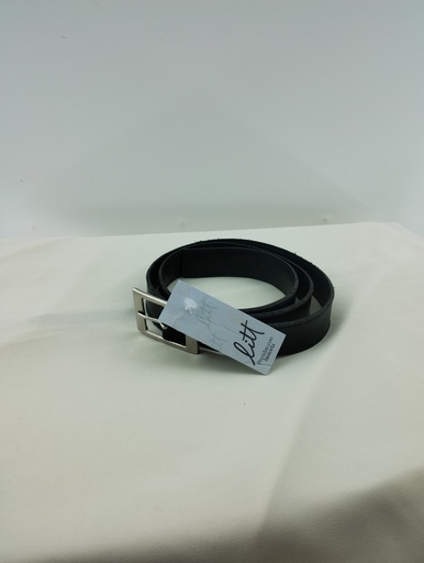 [P04884-12] Cinto negro tachas plateadas